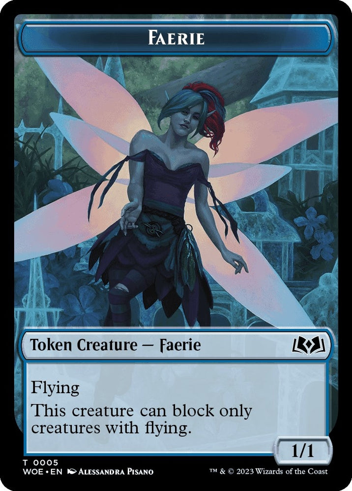 Image for Faerie // Food (0013) Double-Sided Token (5 // 13) [Wilds of Eldraine]