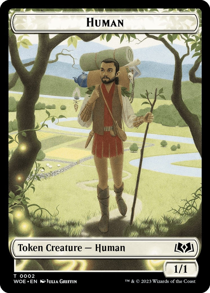 Image for Human // Food (0012) Double-Sided Token (2 // 12) [Wilds of Eldraine]