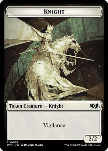 Image for Knight // Food (0010) Double-Sided Token (3 // 10) [Wilds of Eldraine]