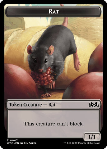 Image for Rat // Food (0010) Double-Sided Token (7 // 10) - Magic: The Gathering