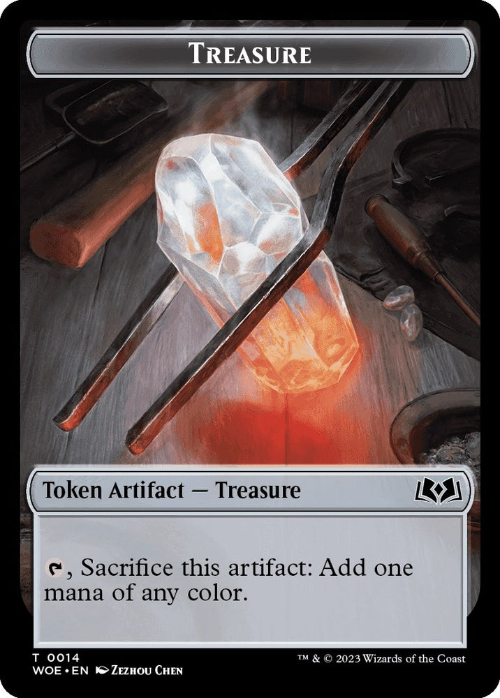 Image for Treasure // Food (0012) Double-Sided Token (14 // 12) [Wilds of Eldraine]