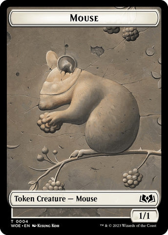 Image for Mouse // Food (0013) Double-Sided Token (4 // 13) [Wilds of Eldraine]