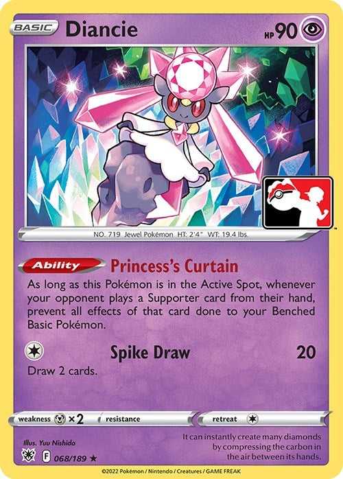 Image for Diancie (068/189) [Prize Pack Series Cards]