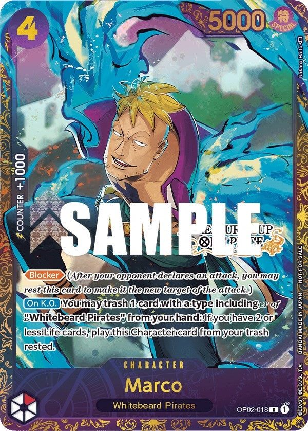 Marco (Treasure Cup) (OP02-018) (One Piece Promotion Cards)