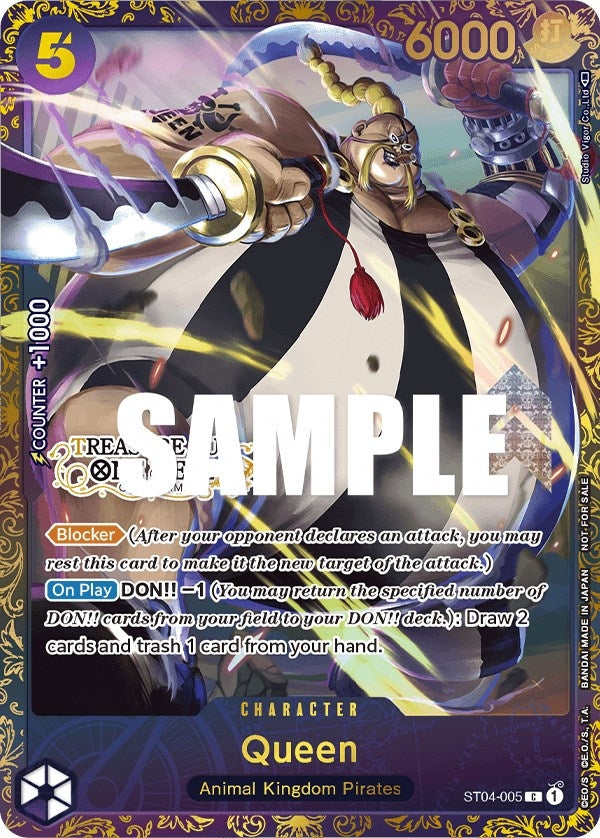 Image for Queen (Treasure Cup) (ST04-005) - One Piece Card Game