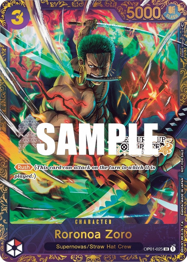 Image for Roronoa Zoro - OP01-025 (Treasure Cup) (OP01-025) - One Piece Card Game