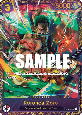 Image for Roronoa Zoro - OP01-025 (Treasure Cup) (OP01-025) (One Piece Promotion Cards) - One Piece Card Game