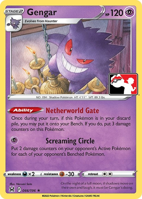 Image for Gengar (066/196) [Prize Pack Series Cards]
