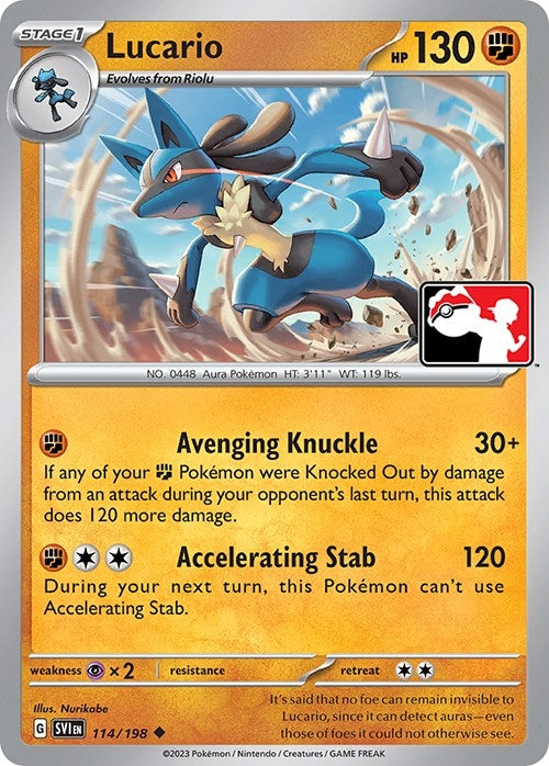 Image for Lucario (114/198) [Prize Pack Series Cards]
