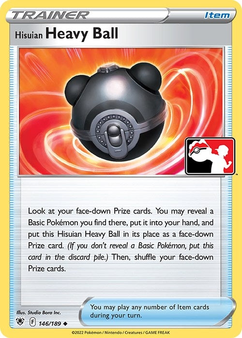 Image for Hisuian Heavy Ball (146/189) [Prize Pack Series Cards]