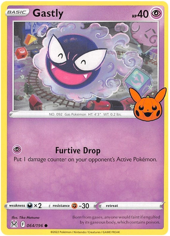 Image for Gastly (064/196) [Trick or Trade BOOster Bundle 2023]