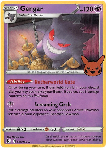 Image for Gengar (2022 Copyright Date) (066/196) [Trick or Trade BOOster Bundle 2023]