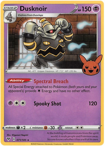 Image for Dusknoir (071/185) [Trick or Trade BOOster Bundle 2023]