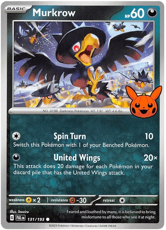Image for Murkrow (131/193) [Trick or Trade BOOster Bundle 2023]