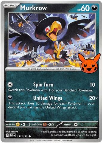 Image for Murkrow (131/193) [Trick or Trade BOOster Bundle 2023]