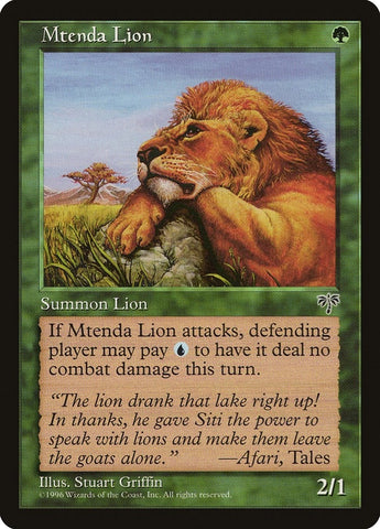 Image for Mtenda Lion [Mirage]