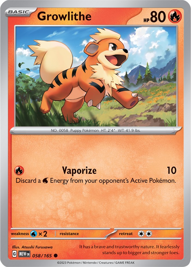 Growlithe (058/165) [Scarlet & Violet 151]