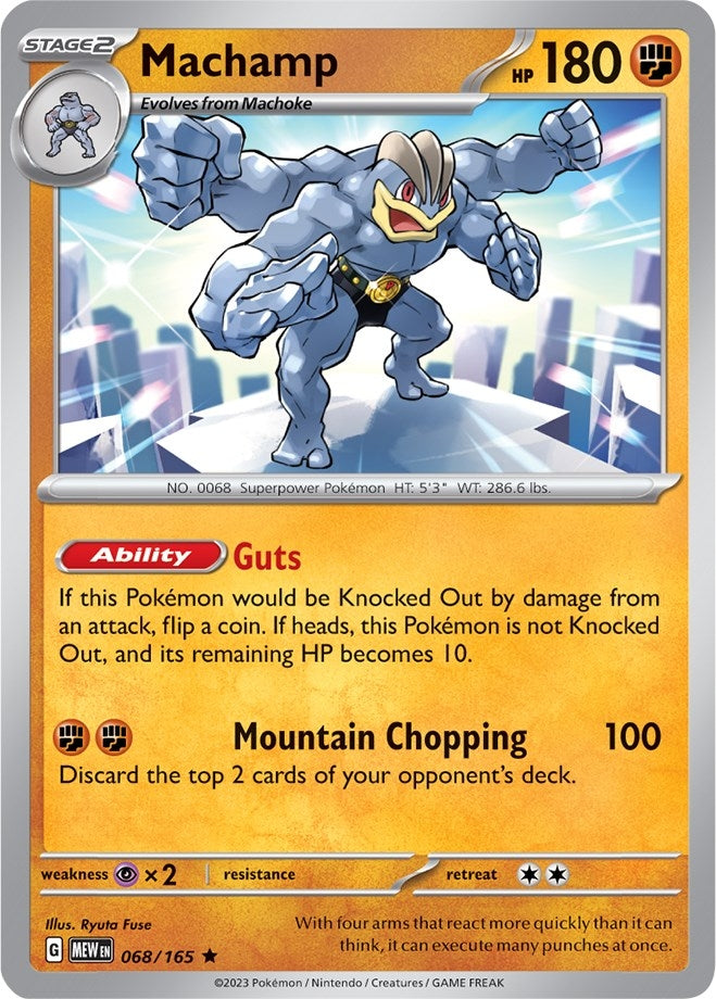 Image for Machamp (068/165) (MEW)