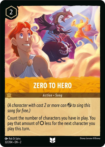 Image for Zero To Hero (32/204) - Disney Lorcana