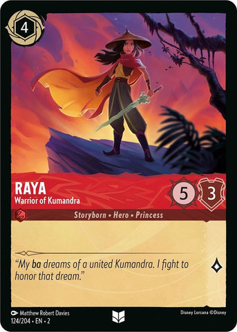 Image for Raya - Warrior of Kumandra (124/204) - Disney Lorcana