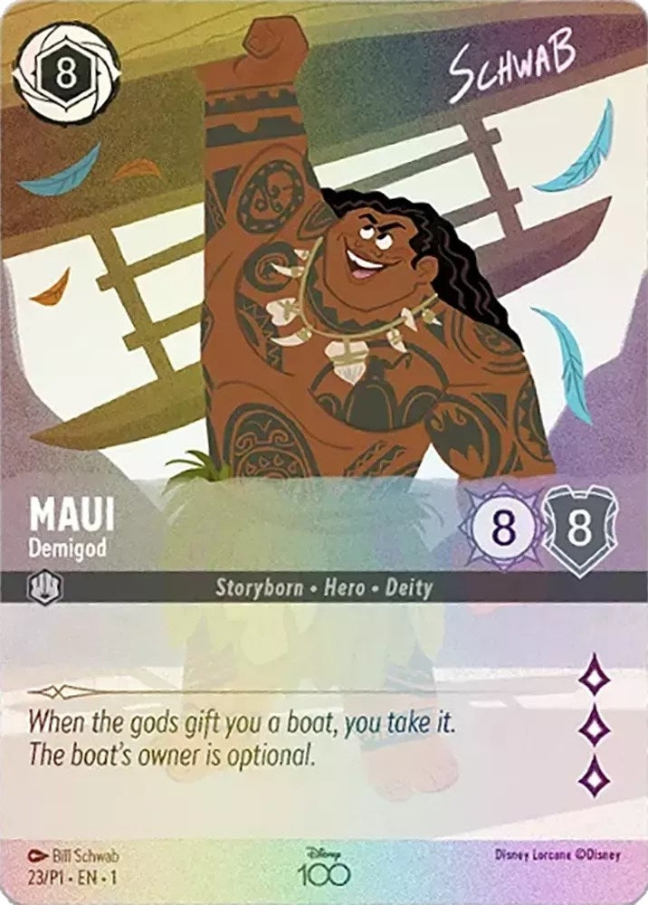 Image for Maui - Demigod (Alternate Art) (23) [Disney100 Promos]
