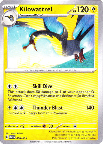 Image for Kilowattrel (008/015) - Pokemon