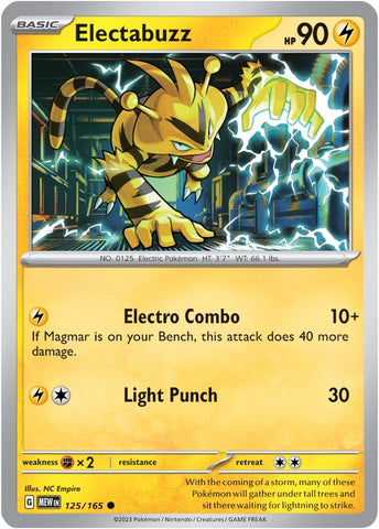 Image for Electabuzz (125/165) (MEW)