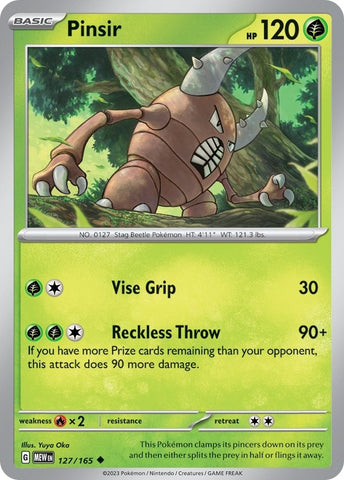 Image for Pinsir (127/165) - Pokemon