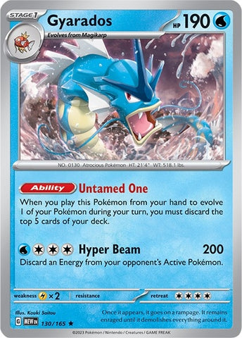 Image for Gyarados (130/165) (MEW)