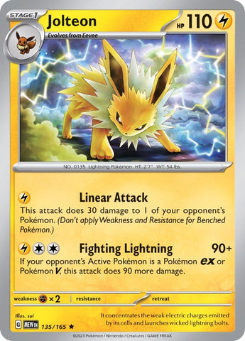 Image for Jolteon (135/165) (MEW)