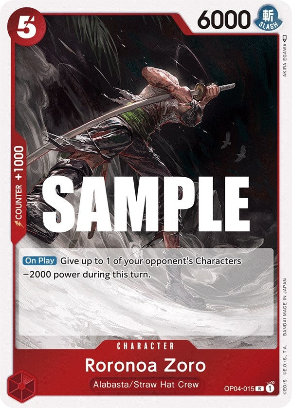 Image for Roronoa Zoro (OP04-015) - One Piece Card Game