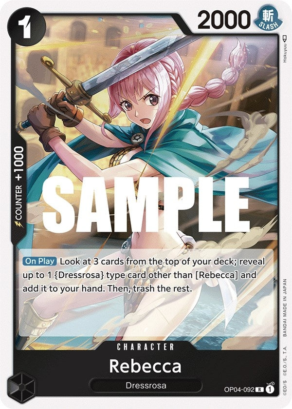 Image for Rebecca (092) (OP04-092) - One Piece Card Game