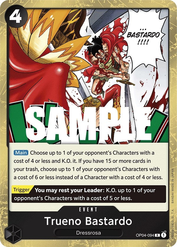 Image for Trueno Bastardo (OP04-094) - One Piece Card Game