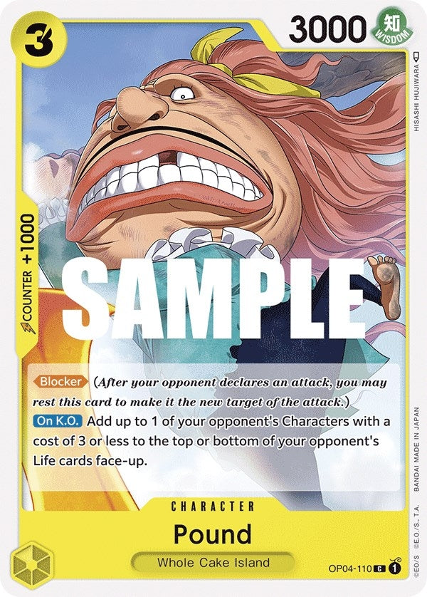 Image for Pound (OP04-110) - One Piece Card Game