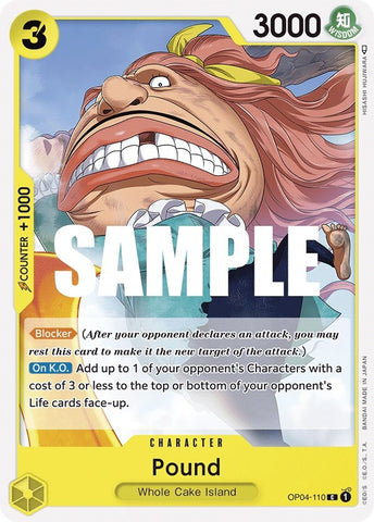 Image for Pound (OP04-110) - One Piece Card Game