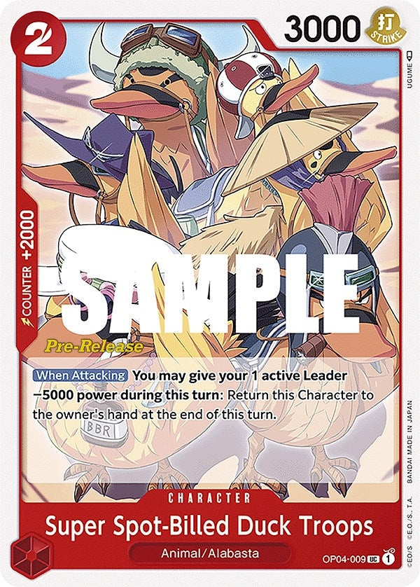 Image for Super Spot-Billed Duck Troops (OP04-009) - One Piece Card Game