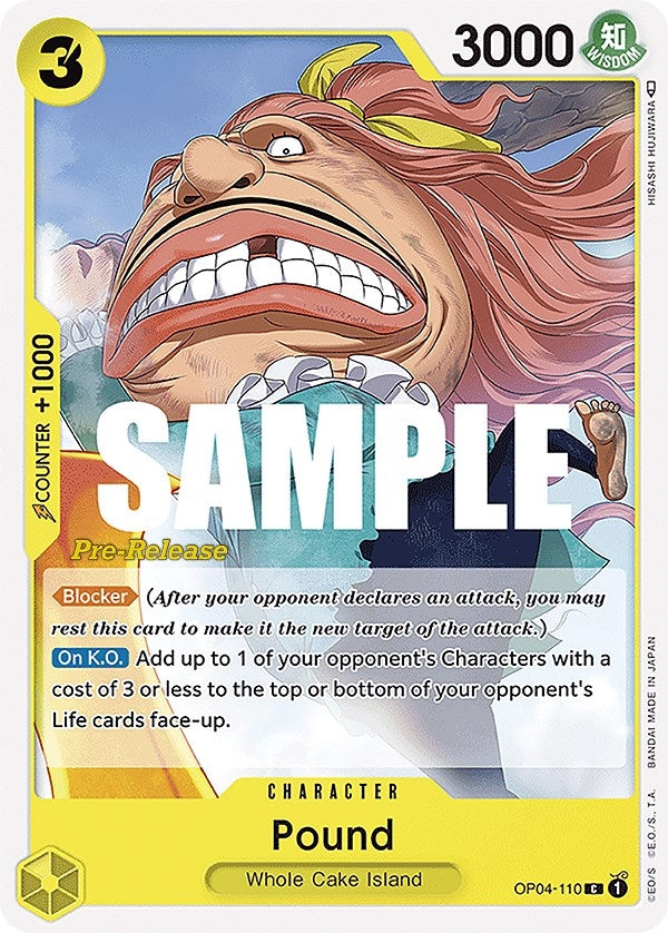 Image for Pound (OP04-110) - One Piece Card Game