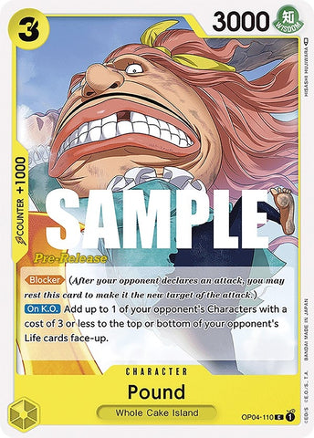 Image for Pound (OP04-110) - One Piece Card Game