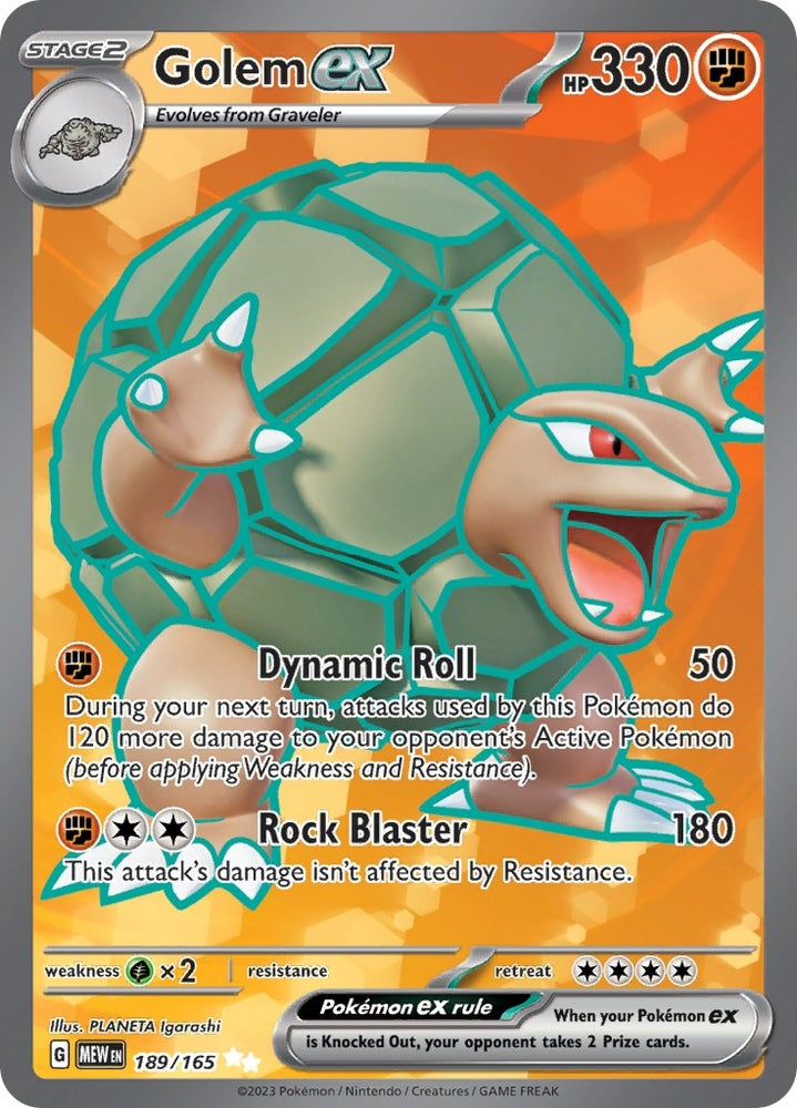 Image for Golem ex - 189/165 (189/165) [SV: Scarlet & Violet 151]