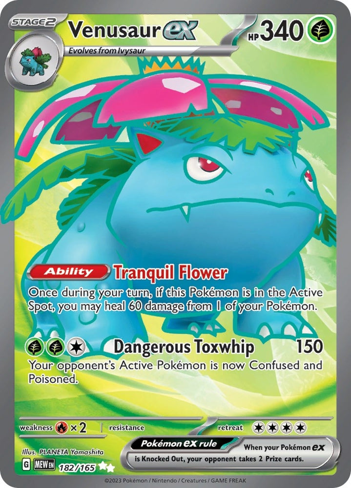 Image for Venusaur ex - 182/165 (182/165) [SV: Scarlet & Violet 151]
