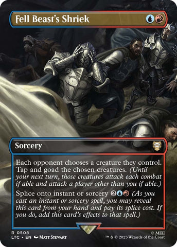 Image for Fell Beast's Shriek (Borderless) (508) [Commander: The Lord of the Rings: Tales of Middle-earth]