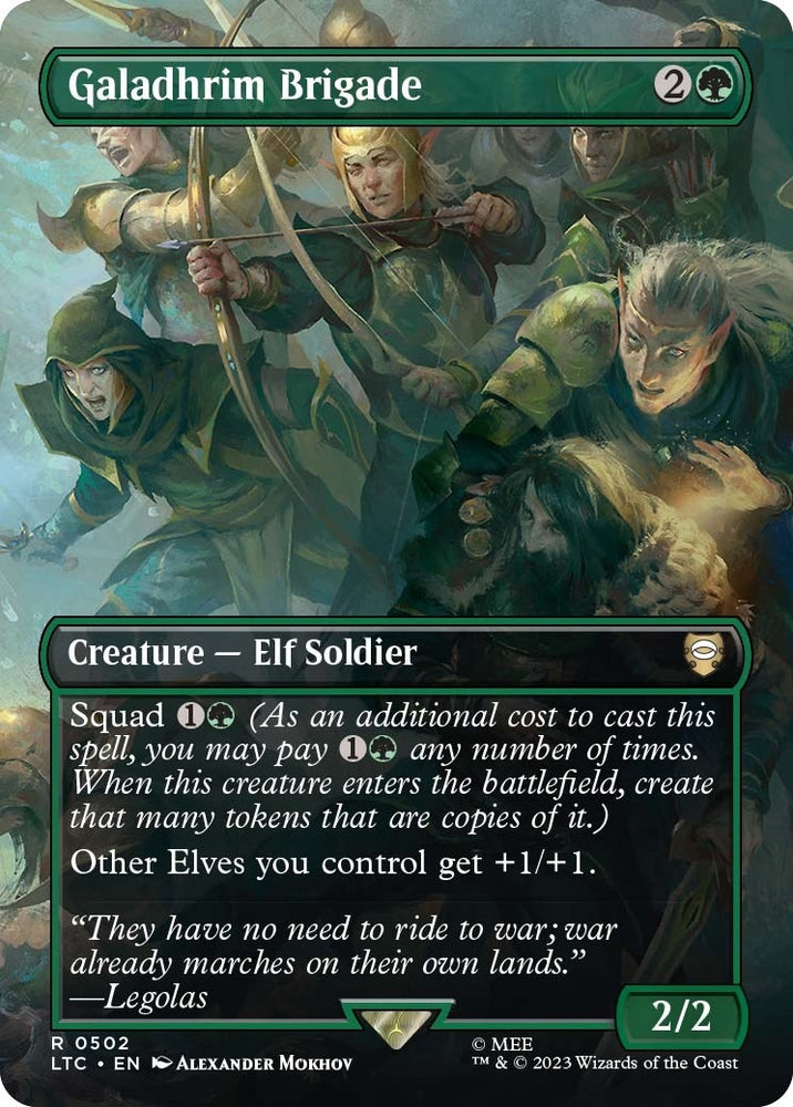Image for Galadhrim Brigade (Borderless) (502) [Commander: The Lord of the Rings: Tales of Middle-earth]