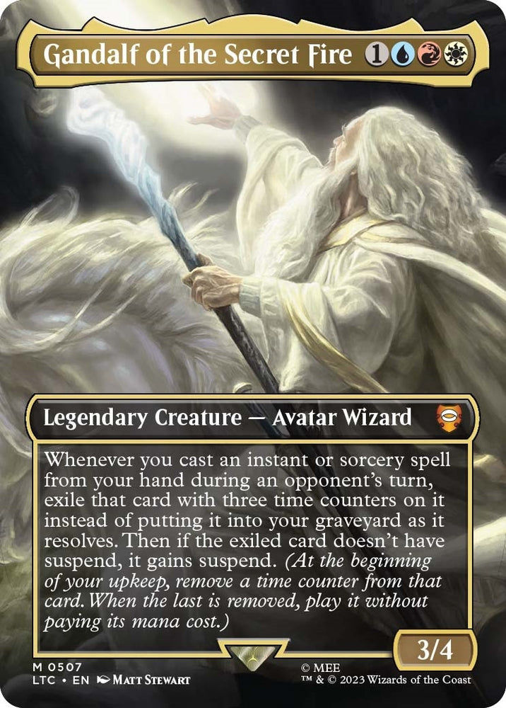 Image for Gandalf of the Secret Fire (Borderless) (507) [Commander: The Lord of the Rings: Tales of Middle-earth]