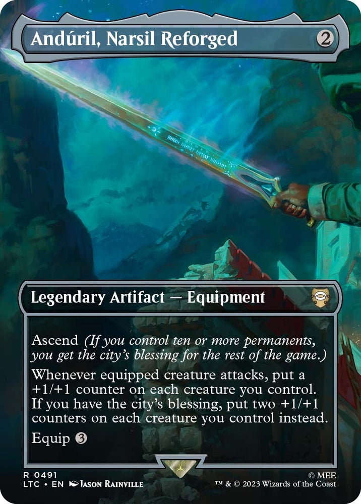 Image for Anduril, Narsil Reforged (Borderless) (491) [Commander: The Lord of the Rings: Tales of Middle-earth]