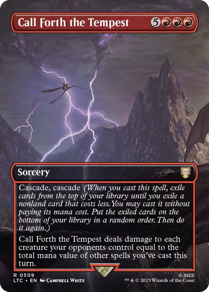 Image for Call Forth the Tempest (Borderless) (509) [Commander: The Lord of the Rings: Tales of Middle-earth]