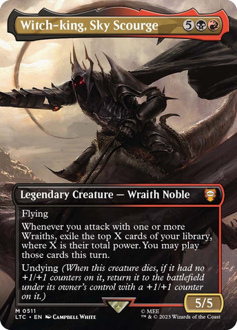 Image for Witch-king, Sky Scourge (Borderless) (511) [Commander: The Lord of the Rings: Tales of Middle-earth]
