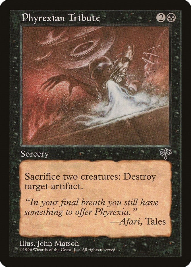 Image for Phyrexian Tribute [Mirage]