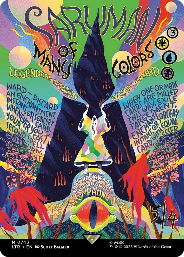Image for Saruman of Many Colors (Borderless Poster) (743) [Universes Beyond: The Lord of the Rings: Tales of Middle-earth]