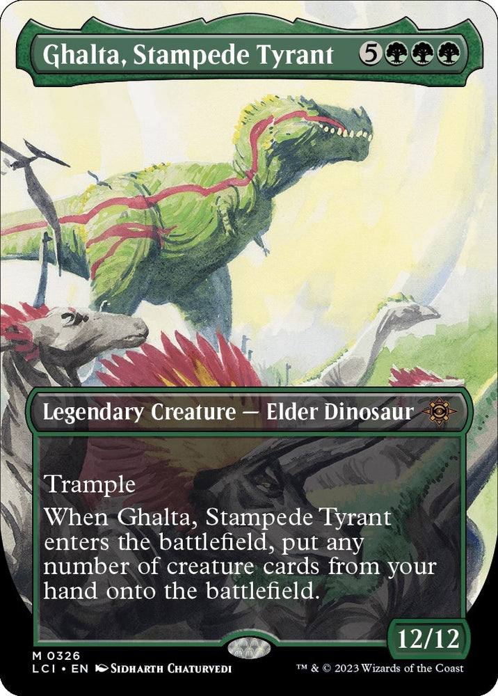 Image for Ghalta, Stampede Tyrant (Borderless) (326) [The Lost Caverns of Ixalan]