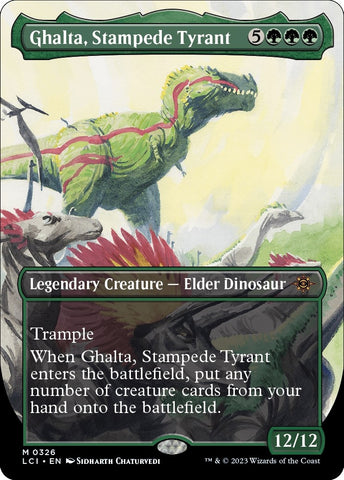 Image for Ghalta, Stampede Tyrant (Borderless) (326) [The Lost Caverns of Ixalan]